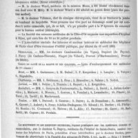 0696 - Page 696 - Courrier. Faculté de médecine de Nancy / Nécrologie [Cambassèdes (du Vigan) / Dupinet (de Payzac) / J. Farcy (de Casteau-Thieusis) / Pinget (du Villard) / Prevost (d'Harbonnières) / Prungé (de Déols)] / Corps de santé de la marine et des colonies / Le mouvement et les exercices physiques