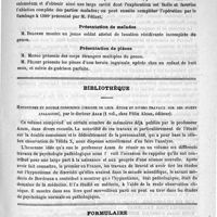0719 - Page 719 - Académies et sociétés savantes. Société de chirurgie. Séance du 17 mai 1893 / Bibliothèque. Hypnotisme et double conscience (origine de leur étude et divers travaux sur des sujets analogues), par le Docteur Azam..., chez Félix Alcan... / Formulaire. Applications locales dans le rhumatisme articulaire aigu (Satterlee)