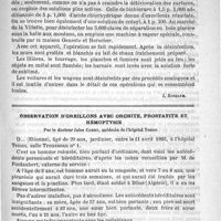 0725 - Page 725 - Hygiène. La désinfection sanitaire (fin) [J. Rochard] / Observation d'oreillons avec orchite, prostatite et hémoptysie, par le Docteur Jules Comby...