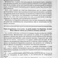 0727 - Page 727 - Observation d'oreillons avec orchite, prostatite et hémoptysie, par le Docteur Jules Comby... / Projet d'organisation d'un service de garde pendant les dimanches et jours fériés, dans les centres qui possèdent plusieurs médecins