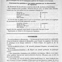 0747 - Page 747 - Académies et sociétés savantes. Société de dermatologie et de syphiligraphie. Séance du 18 mai 1893. Suite et fin (Voir le numéro du 25 mai 1893) / Courrier / Faculté de médecine de Montpellier / Faculté de médecine de Lille / Ecole de médecine de Grenoble
