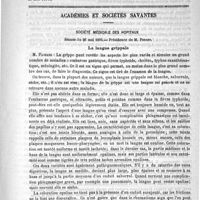 0757 - Page 757 - Revue de l'hygiène. Microbes du tartre et des calculs salivaires (Revue scientifique, numéro du 20 mai 1893) / Académies et sociétés savantes. Société médicale des hôpitaux. Séance du 26 mai 1893