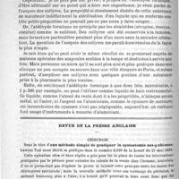0778 - Page 778 - Un nouvel antiseptique : l'aldéhyde formique, par M. Valude / Revue de la presse anglaise. Chirurgie