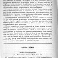 0866 - Page 866 - Académies et sociétés savantes. Société de biologie. Séance du 17 juin 1893 / Bibliothèque. Traité de chirurgie de guerre, par L. Delorme... - Paris. Alcan, 1893
