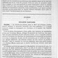 0895 - Page 895 - L'encombrement des hôpitaux / Hygiène. Bulletin sanitaire