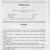0015 - Page 11 - Revue de la presse de province. Lentigo infectieux des vieillards, par M. W. Durreuilh (Journal de médecine de Bordeaux, n° 24, 11 juin 1893) / Formulaire. Jusquiame contre la toux pendant la rougeole (Widerhofer) / Courrier. Corps de santé de la marine et des colonies
