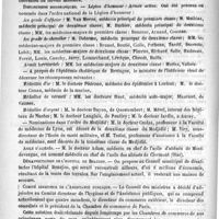 0064 - Page 60 - Courrier. Concours de l'externat / Distinctions honorifiques / Asile d'aliénés / Désaffectation de l'hôpital de Beaujon / Comité directeur de l'assistance publique