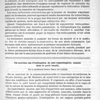 0069 - Page 65 - Contribution à l'étude de l'expectoration dans la grippe à forme thoracique. Par le Docteur Richardière... / Un nouveau cas d'extirpation de rate hypertrophiée, tombée dans le petit bassin, par le Professeur Hector Treub...
