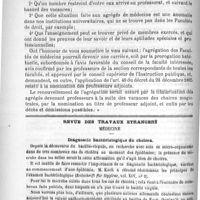 0092 - Page 88 - Bulletin. Création d'un certificat d'études scientifiques pour le doctorat en médecine / Revue des travaux étrangers. Médecine. Diagnostic bactériologique du choléra