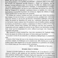 0094 - Page 90 - Revue des travaux étrangers. Médecine. Le choléra et l'empoisonnement par l'acide nitreux (Munch. med. Wochenschrift, n°s 25 et 26) / Atropine dans le choléra (Royal médical and chirurgical society)