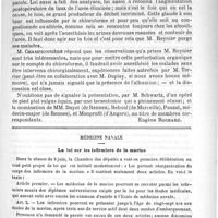 0103 - Page 99 - La société de chirurgie [Eugène Rochard] / Médecine navale. La loi sur les infirmiers de la marine
