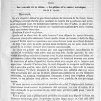 0161 - Page 157 - Sommaire / Clinique nationale ophtalmologique des quinze-vingts. Les tumeurs de la rétine. - Le gliôme et le cancer mélanique, par M. E. Valude