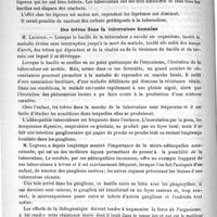 0182 - Page 178 - Congrès de la tuberculose. Traitement de la tuberculose et de la lèpre, par le sang d'animaux immunisés contre la tuberculose / Des trêves dans la tuberculose humaine / Sur les trêves de la tuberculose étudiée dans ses manifestations cutanées, par M. H. Hallopeau