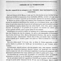0190 - Page 186 - Revue de l'hygiène. Anniversaire de Max de Pettenkofer / Congrès de la tuberculose. Du rôle respectif de la contagion et de l'hérédité dans la propagation de la tuberculose