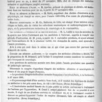 0220 - Page 216 - Courrier. Faculté de médecine de Nancy / Faculté de médecine de Toulouse / Ecole de médecine d'Alger / Ecole de médecine de Besançon / Missions scientifiques / Les candidats à l'internat et le service militaire / Congrès des médecins aliénistes