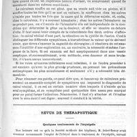 0225 - Page 221 - Des calculs de la vessie à symptômes anormaux, par le Docteur Bazy... / Revue de thérapeutique. Quelques traitements de l'érysipèle