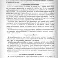 0276 - Page 272 - Congrès de la tuberculose. Stérilisation du lait / La ligue contre la tuberculose / Sanatorium de Leyrin / De l'usage du carbonate de créosote / L'hospitalisation des tuberculeux