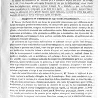 0277 - Page 273 - Congrès de la tuberculose. L'hospitalisation des tuberculeux / Diagnostic et traitement de la prostatite tuberculeuse / Traitement de la tuberculose testiculaire par les injections de chlorure de zinc