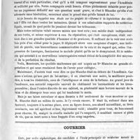 0279 - Page 275 - Académies et sociétés savantes. Académie de médecine. Séance du 22 août 1893 / Courrier