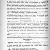 0304 - Page 300 - Académies et sociétés savantes. Académie de médecine. Séance du 29 août 1893 / Courrier. Médecins de la police municipale / Constipation / Goudron freyssinge