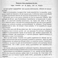 0317 - Page 313 - Sommaire / Hôpital de la Pitié. - M. Tillaux. Tumeurs fibro-plastiques du sein. Leçon recueillie par M. Thiéry...