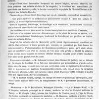 0327 - Page 323 - Courrier. Légion d'honneur / Création d'un nouveau pavillon à Baudelocque / Etiologie du béribéri / Nécrologie [Baysallance, Monségur (Gironde) / Moreau-Wolff / Regnier / Chupin (Léon) / Bauduin de Quiévy (Nord) / L. Jarnouen-Villartay (de Vitré) / Ch. Péronne (de Sedan) / Perrens / Pitoux (de Vireux Wallerand) / Robert (d'Indret) / Roziès (de Bray-et-Lu) / Ruaux (de Chalais) / Fichot (de Corbigny) / Henry (de Recey-sur-Ource) / Moreau-Wolff (de Paris)] / VIIIe Congrès international d'hygiène et de démographie