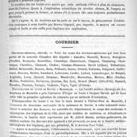 0339 - Page 335 - De l'emploi de certaines manipulations dans le traitement de quelques phénomènes nerveux / Courrier. Docteurs-médecins, députés / Inauguration du buste de Daviel à Marseille / Expérience sur le venin des serpents