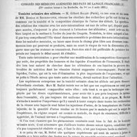 0358 - Page 354 - A propos du traitement des hémorrhagies de la paume de la main / Congrès des médecins aliénistes des pays de langue française (IVe session tenue à La Rochelle, du 1er au 6 août 1893). Toxicité urinaire des aliénés