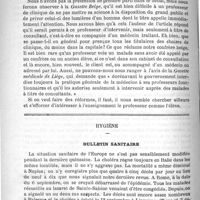 0390 - Page 386 - Bulletin / Hygiène. Bulletin sanitaire