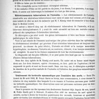 0406 - Page 402 - Revue de la presse anglaise. Chirurgie. Nouveau traitement des bubons suppurés / Rétrécissements tuberculeux de l'intestin / Traitement du torticolis spasmodique par l'excision des nerfs