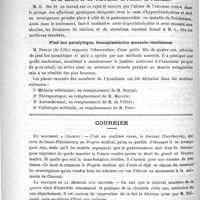 0410 - Page 406 - Académies et sociétés savantes. Académie de médecine. Séance du 19 septembre 1893 / Courrier. Un monument à Charcot ! / La pratique de la médecine aux colonies
