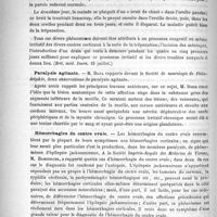 0470 - Page 466 - Revue de la presse étrangère. Médecine. Trépanation chez un paralytique général ; troubles moteurs et sensitifs passagers (Brit. méd. Journ. 15 juillet) / Paralysie agitante / Hémorrhagies du centre ovale / Astasie, abasie (Deuth. med. Woch. 25 mai)