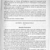 0481 - Page 477 - Académies et sociétés savantes. Académie de médecine. Séance du 3 octobre 1893 / Intérêts professionnels. Question d'honoraires