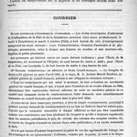 0483 - Page 479 - Formulaire. Traitement de la migraine / Courrier. Ecoles municipales d'infirmiers et d'infirmières / 11e Congrès international de médecine de Rome. Comité français / École du service de santé