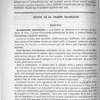 0512 - Page 508 - Hôpital de la Charité. - M. le Professeur Potain. L'asthme essentiel / Revue de la presse française. Médecine. Automatisme ambulatoire / Un cas d'ostéopathie hypertrophiante chez une syphilitique, par M. Ed. Chrétien