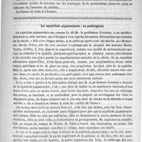 0517 - Page 513 - Académies et sociétés savantes. Académie de médecine. Séance du 10 octobre 1893 / La syphilide pigmentaire ; sa pathogénie