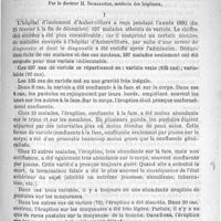 0521 - Page 517 - Sommaire / Le traitement de la variole par les bains et les pansements de sublimé à l'hôpital d'Aubervilliers, par le Docteur H. Richardière...