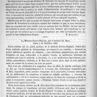 0578 - Page 574 - Bibliothèque. Traité clinique de Dermatologie, par H. Tenneson, Paris 1893 [H. Hallopeau] / La méthode Brown-Séquard, par le Docteur Ch. Eloy. Paris, J.-B. Baillière, 1893