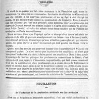 0617 - Page 613 - Sommaire / Bulletin / Feuilleton. De l'influence de la profession médicale sur les médecins