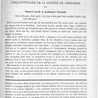 0619 - Page 615 - Bulletin / Cinquantenaire de la Société de chirurgie. Discours de M. le Professeur Verneuil / Feuilleton. De l'influence de la profession médicale sur les médecins