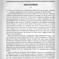 0644 - Page 644 - Académies et sociétés savantes. Société de biologie. Séance du 4 novembre 1893 / Bibliothèque. La pratique de l'asepsie et de l'antisepsie en chirurgie, par le Docteur Schwartz...