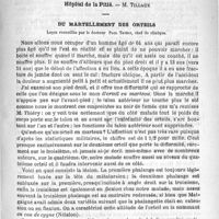 0649 - Page 649 - Sommaire / Hôpital de la Pitié. - M. Tillaux. Du martellement des orteils. Leçon recueillie par le Docteur Paul Thiéry...