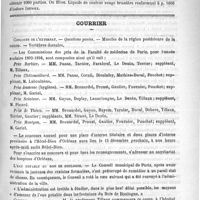 0657 - Page 657 - Formulaire. Huile de foie iodée / Huile de foie à l'iodure ferreux / Courrier. Concours de l'externat / L'eau potable au bois de boulogne / Clinique chirurgicale / Clinique d'accouchements et de gynécologie