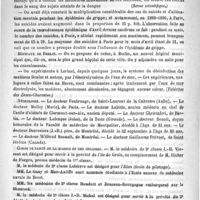 0672 - Page 672 - Courrier. Le microbe de la dengue / Hôpitaux de Berlin / Nécrologie [Fontrouge de Saint-Laurent de la Cabresse (Aube) / Molloy (Marie), de Paris / Labitte (Clermont-sur-Aix) / Christafori de Bastia / Lalesque (Jules) de la Teste (Gironde) / Benoit (Montpellier) / Desrosiers (J.-B.) (Montréal) / Wilbrod Henault, de Montréal / Guillaume Prévost, de Saint-Jérôme (Canada) / Corps de santé de la marine et des colonies