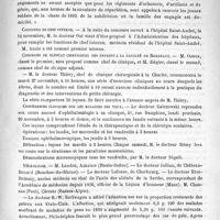 0707 - Page 707 - Courrier. Engagements volontaires de trois ans réservés aux étudiants en médecine / Concours de chef interne / Concours de clinicat chirurgical des enfants à la Faculté de Bordeaux / Conférences cliniques sur les maladies des yeux / Nécrologie [Landoz, Amance (Haute-Saône) / Jullian, de Château-Renard (Bouches-du-Rhône) / Lafosse, de Cherbourg / Etoc-Demazy (Mans) / Chassan (Paul), Céreste (Basses-Alpes)] / Hôpital des enfants malades, 149, rue de Sèvres / Ecole de médecine de Nantes