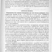 0741 - Page 741 - Hygiène. Bulletin sanitaire / Revue de l'hygiène. Transmission des maladies contagieuses par les voitures publiques et les wagons des chemins de fer