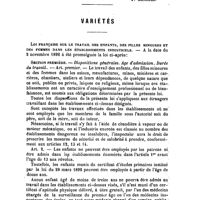 1036 - Page 1039 - Revue des journaux. Die Zulässigkeit der gerippten Heizflächen und der Chamotte-Ausmauerung bei eisernen öfen (Des limites dans lesquelles on peut admettre les surfaces de chauffe côtelées et la garniture en brique réfractaire dans les poêles de fer), par H. Kori... (Gesundheits-Ingenieur, n° 17, 15 septembre 1892). [J. Arnould.]. / Variétés. Loi française sur le travail des enfants, des filles mineures et des femmes dans les établissements industriels. Section première. - Dispositions générales. Age d'admission. Durée du travail