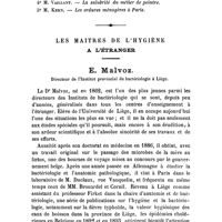 0080 - Page 77 - Société de médecine publique et de génie sanitaire. Séance du 26 décembre 1901. L'année démographique 1900, par M. le Dr G. Drouineau. / Les maîtres de l'hygiène à l'étranger. E. Malvoz..
