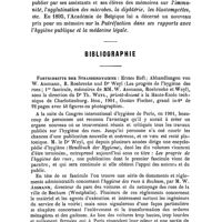 0083 - Page 80 - Les maîtres de l'hygiène à l'étranger. E. Malvoz... / Bibliographie. Fortschritte der Strassenhygiene ... (Les progrès de l'hygiène des rues ; 1er fascicule, mémoires de MM. W. Assmann, Roehrecke et Weyl), sous la direction du Dr Th. Weyl, ... Iéna, 1901, Gustav Fischer, ..