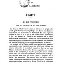0100 - Page 97 - Bulletin. La loi française pour la protection de la santé publique